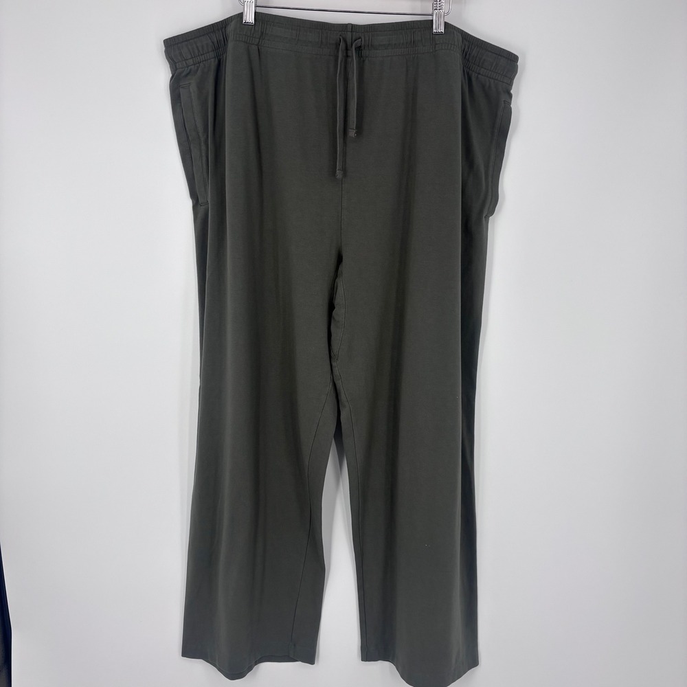 SKIMS Lounge Pants Mens 3X Gray Cotton Blend Drawstring Relaxed Sleepwear Casual